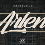 Arlen Script Font Poster 1