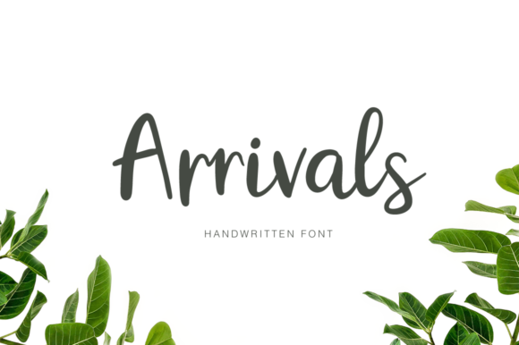 Arrivals Font Poster 1