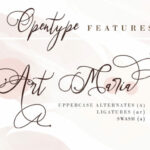 Art Maria Font Poster 4