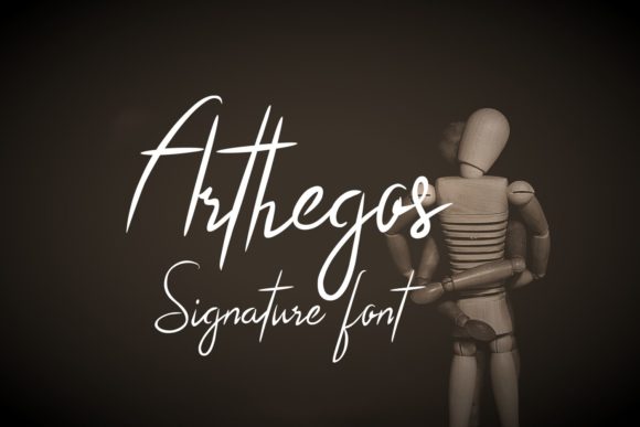 Arthegos Font Poster 1