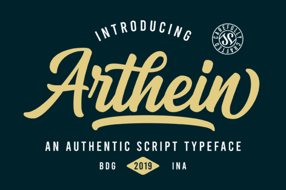 Arthein Font Poster 1