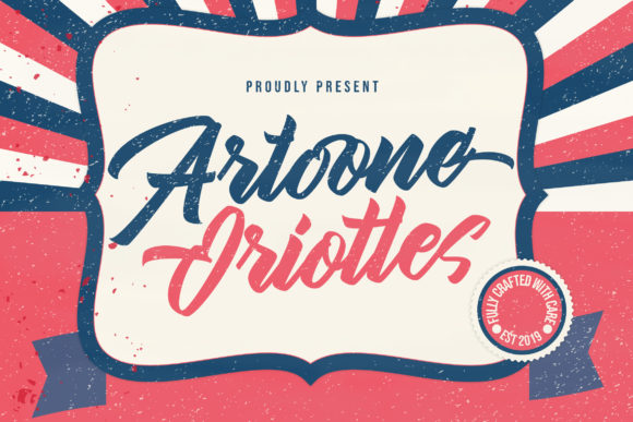 Artoone Oriottes Font Poster 1