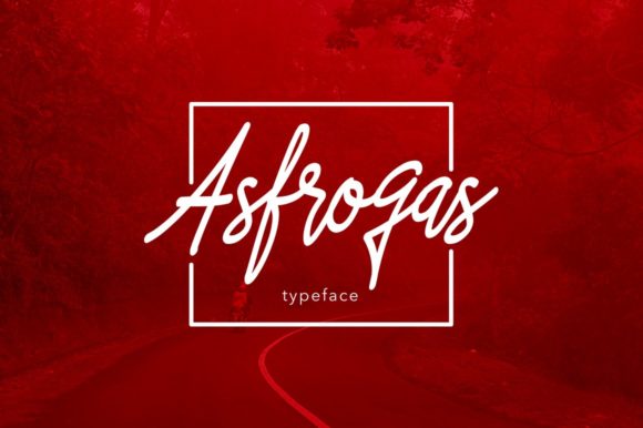 Asfrogas Font Poster 1