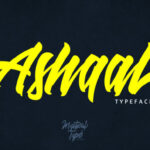 Ashaal Script Font Poster 1