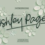 Ashley Pages Font Poster 1