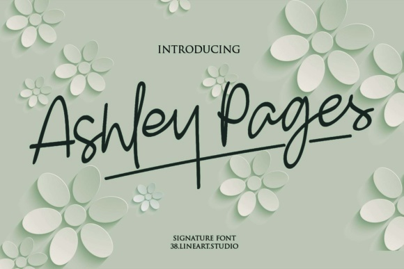Ashley Pages Font Poster 1
