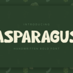 Asparagus Font Poster 1