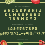 Asparagus Font Poster 6