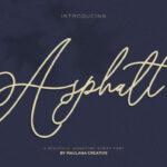 Asphalt Font Poster 1