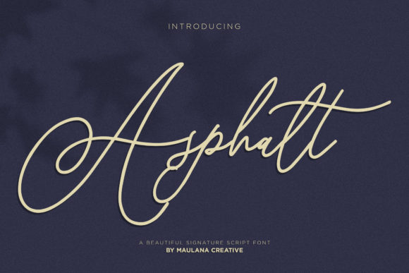 Asphalt Font Poster 1