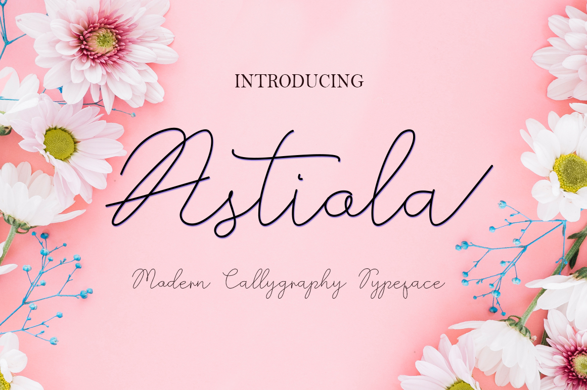 Astiola Font Poster 1