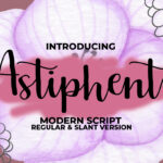 Astiphent Font Poster 1