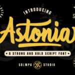 Astonia Font Poster 16