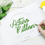 Asturo Ribbon Font Poster 1