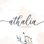Athalia Script Font Poster 1
