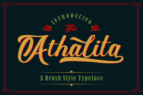 Athalita Font Poster 1