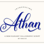 Athan Script Font Poster 1