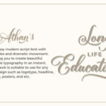 Athan Script Font Poster 9