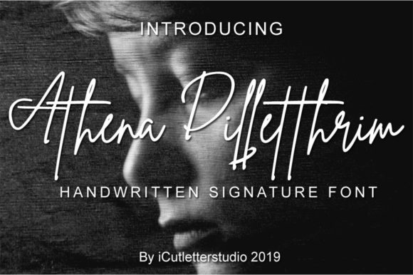 Athena Dilletthrim Font Poster 1