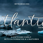 Atlantic Script Font Poster 1