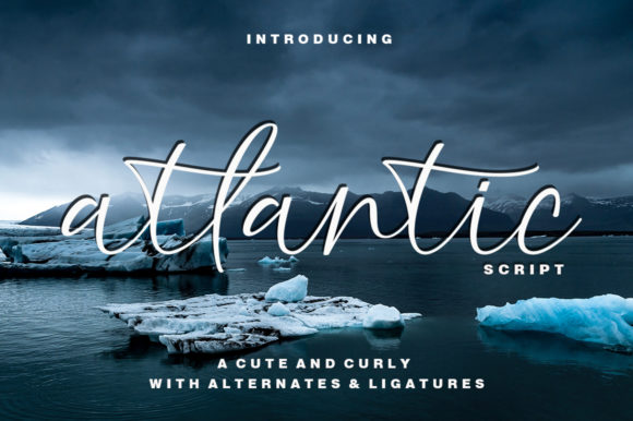 Atlantic Script Font Poster 1