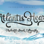Atlantis Heart Font Poster 1