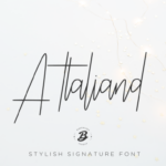 Attaliand Font Poster 1