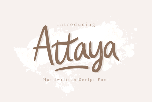 Attaya Font Attaya Font Poster 1