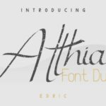 Atthia Font Poster 2