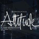 Attitude Font Poster 1