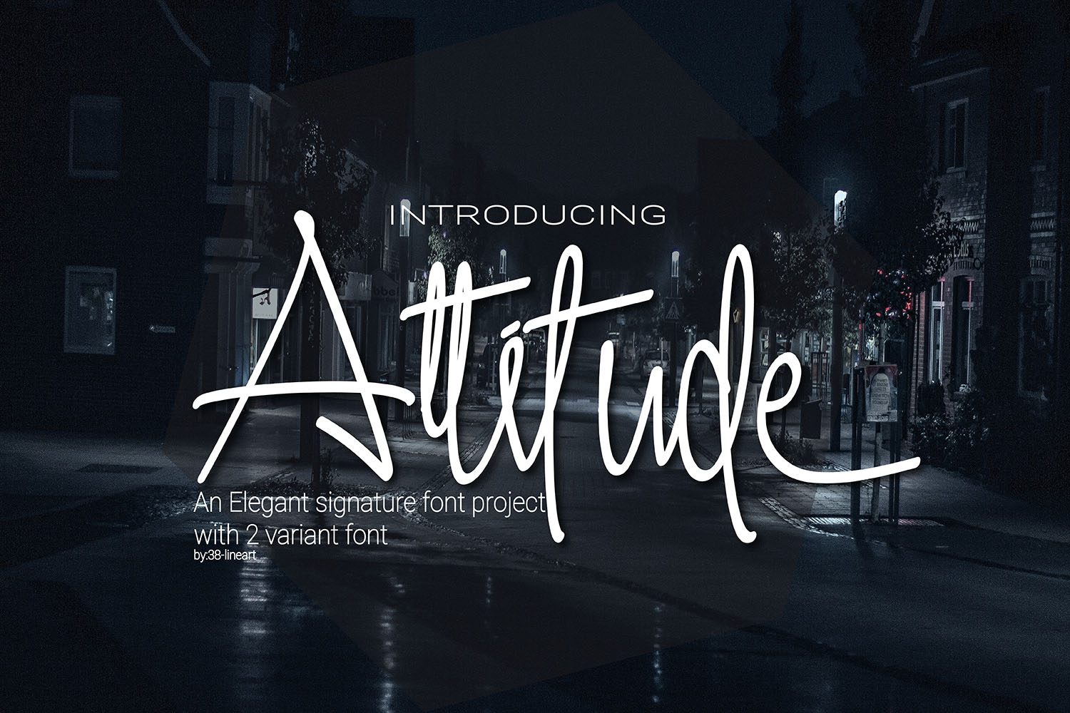 Attitude Font Poster 1