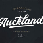 Auckland Script Font Poster 1