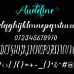 Audeline Font Poster 7