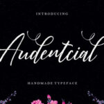 Audentcial Font Poster 1