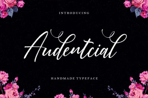 Audentcial Font Audentcial Font Poster 1