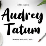 Audrey Tatum Font Poster 1