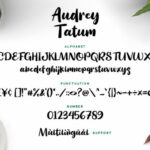 Audrey Tatum Font Poster 6