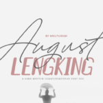 August Lengking Duo Font Poster 7
