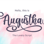 Augustha Font Poster 1