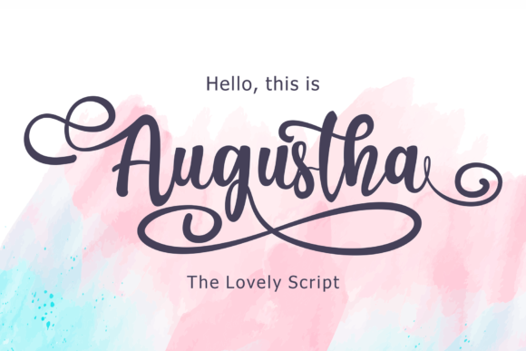 Augustha Font Poster 1