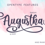 Augustha Font Poster 3