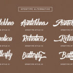 Auntekhno Script Font Poster 3