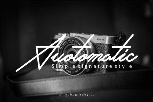 Auotomatic Font Poster 1