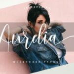 Aurelia Script Font Poster 1