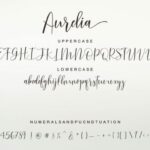 Aurelia Script Font Poster 9