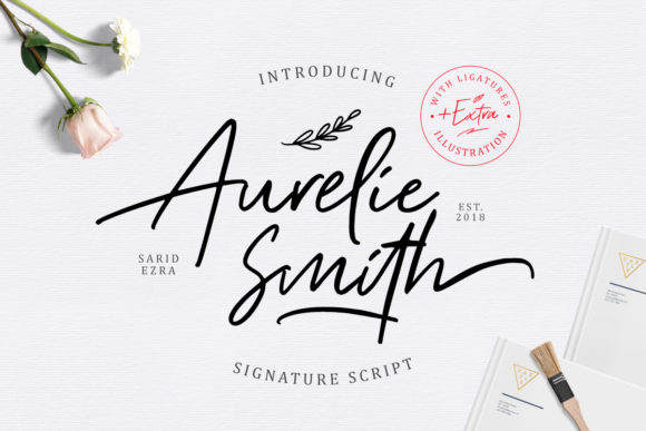 Aurelie Smith Font Poster 1