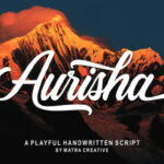 Aurisha Script Font Poster 6