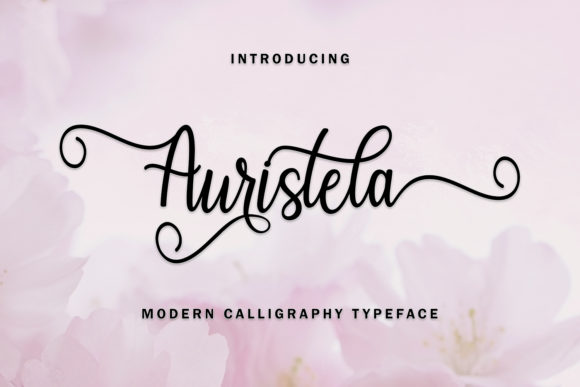 Auristela Script Font Poster 1