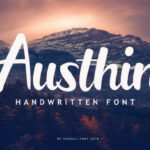 Austhin Font Poster 1