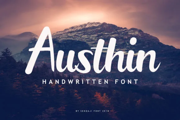 Austhin Font Austhin Font Poster 1